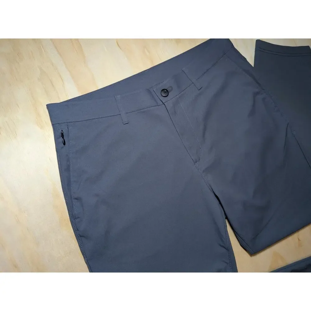 Public Rec Workday Pant 33x26 Hemmed (Tag 33x28) Slate Gray Tech Chino Golf